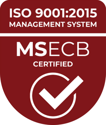 ISO 9001 MSECB Certified